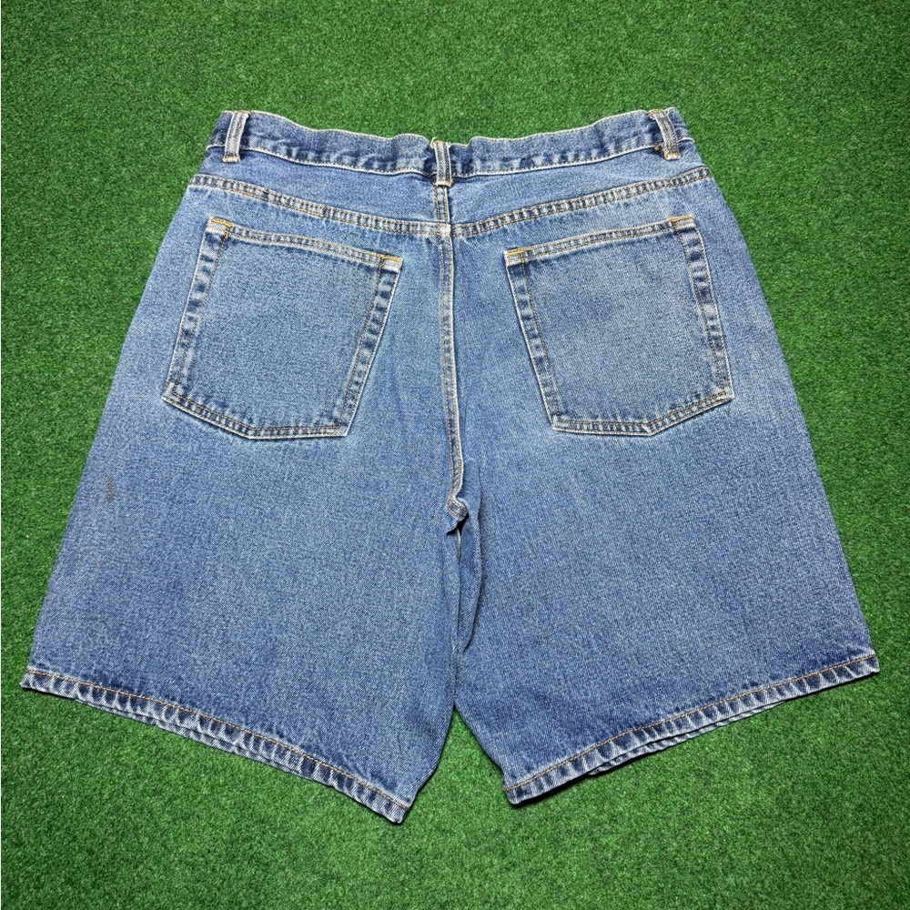 Basic Editions Relaxed Fit Jorts Wide Leg Grunge 34 11” Denim Shorts